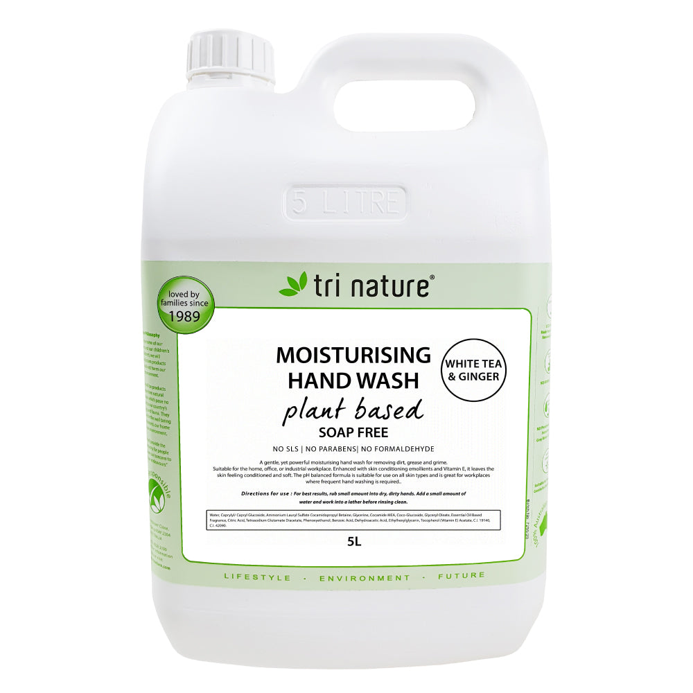 Tri Nature Hand Wash - White Tea & Ginger Bulk 5 Litres