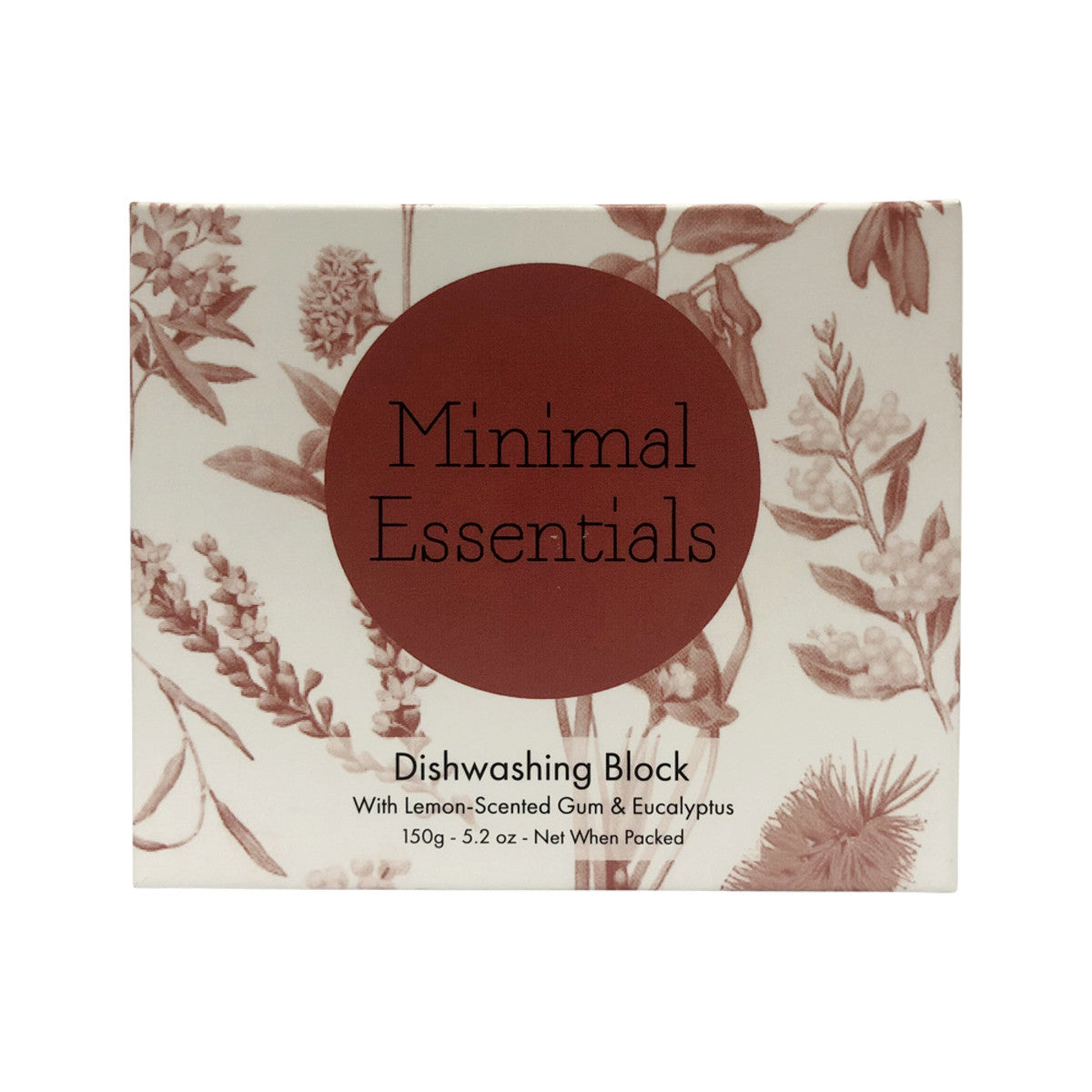 Minimal Essentials Dishwashing Block - Lemon Scented Gum & Eucalyptus 150g