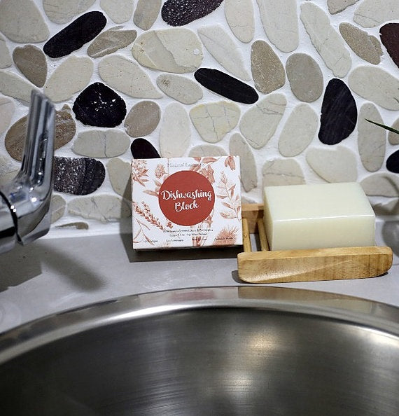 Minimal Essentials Dishwashing Block - Lemon Scented Gum & Eucalyptus 150g