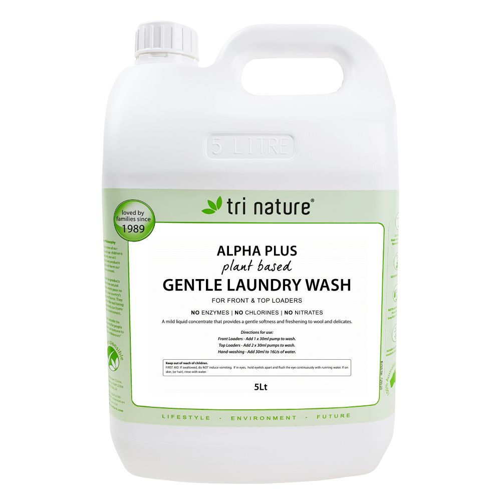 Tri Nature Alpha Plus Gentle Laundry Liquid  5 Litre Bulk Bottle