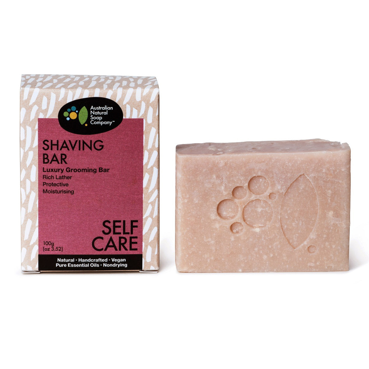 The Australian Natural Soap Co. Shaving Soap Bar 100g