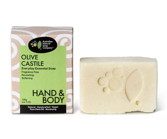 The Australian Natural Soap Company Olive Castile Soap Bar 100g