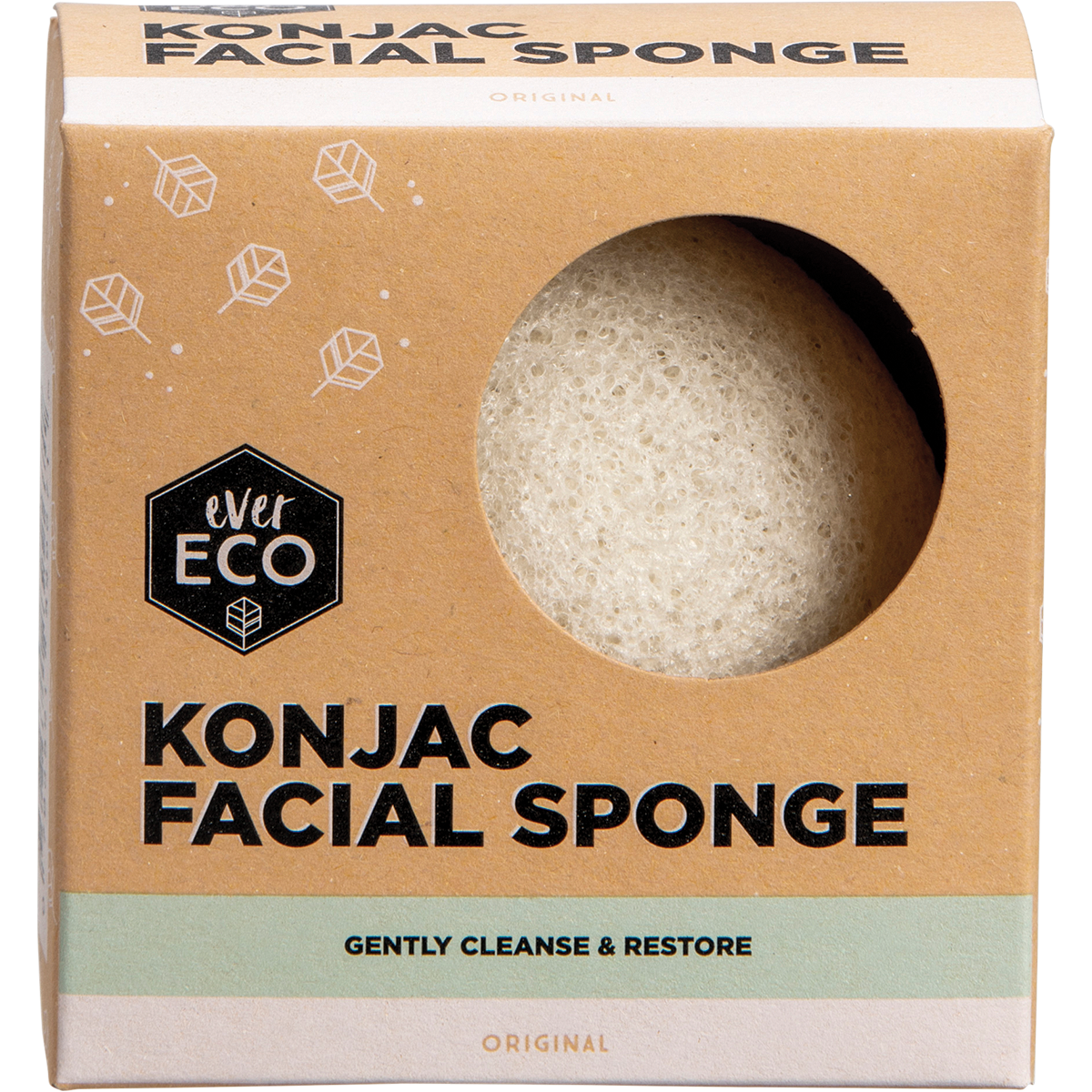 Konjac Facial Sponge by Ever Eco - Original