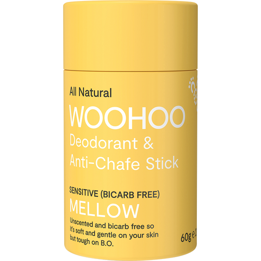 Woohoo Natural Deodorant & Anti-Chafe Stick Mellow (Sensitive) 60g