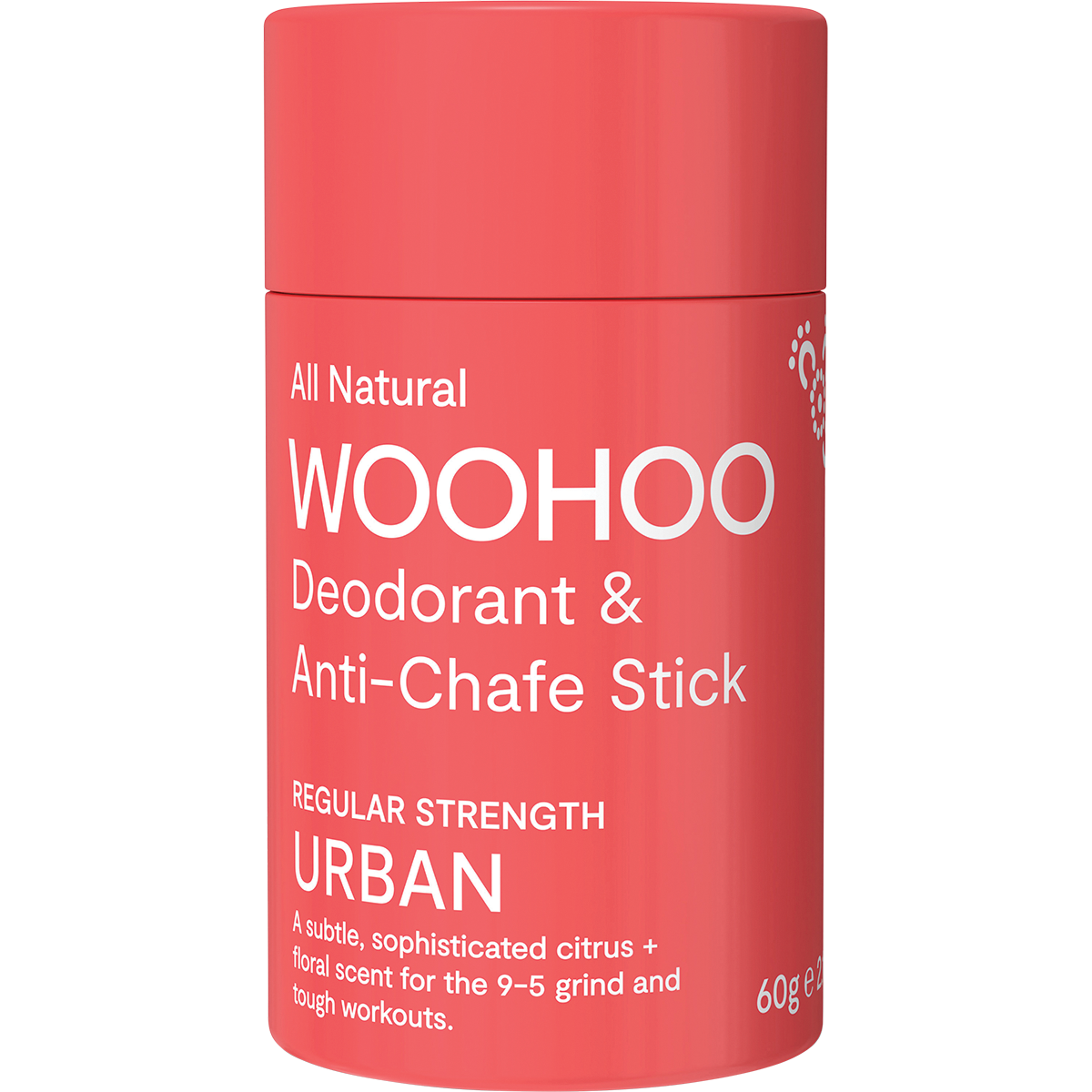Woohoo Natural Deodorant & Anti-Chafe Stick - Urban  60g