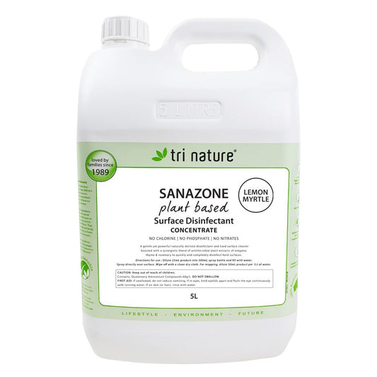 Tri Nature Sanazone Disinfectant - Lemon Myrtle (CONCENTRATE) 5 Litres