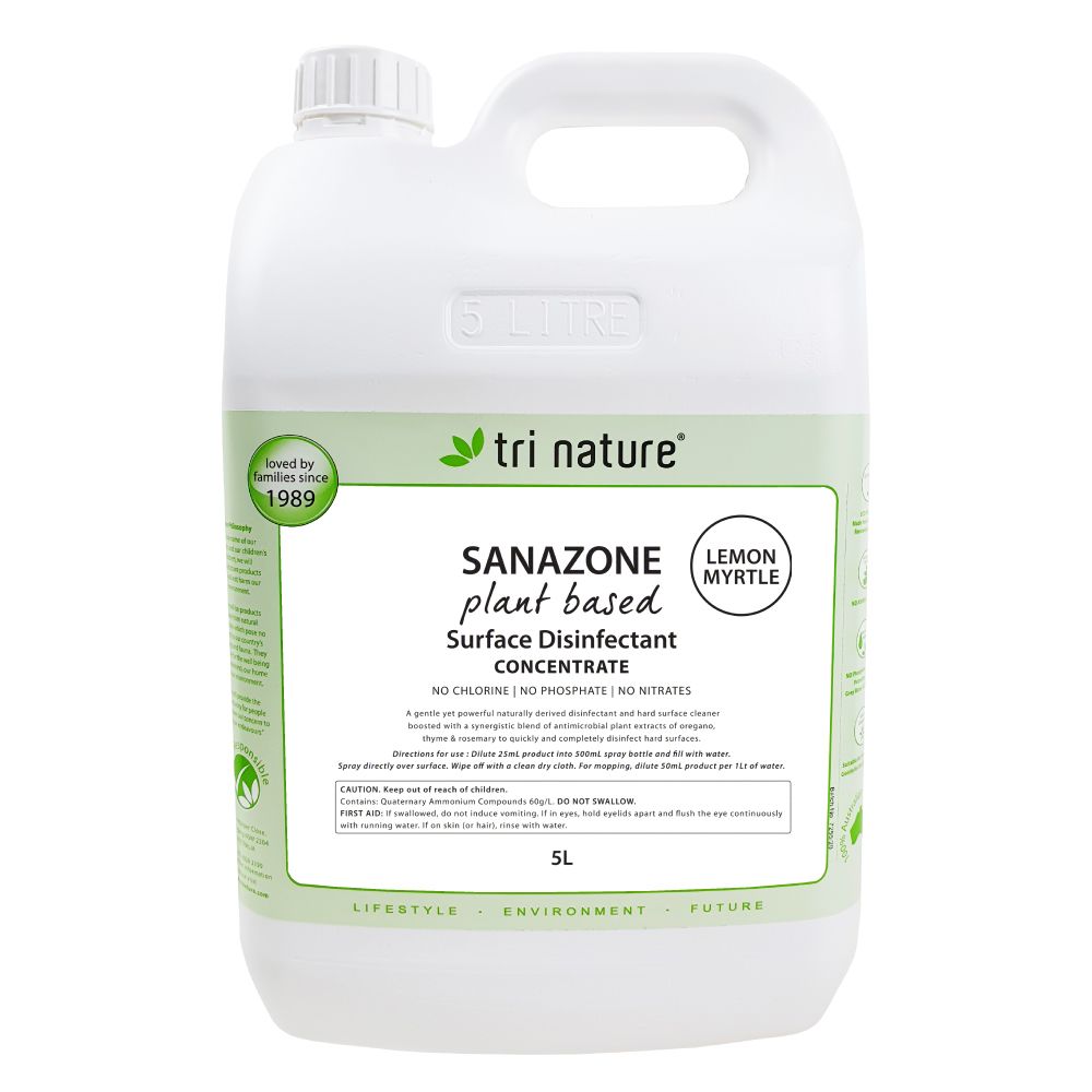 Tri Nature Sanazone Disinfectant - Lemon Myrtle (CONCENTRATE)