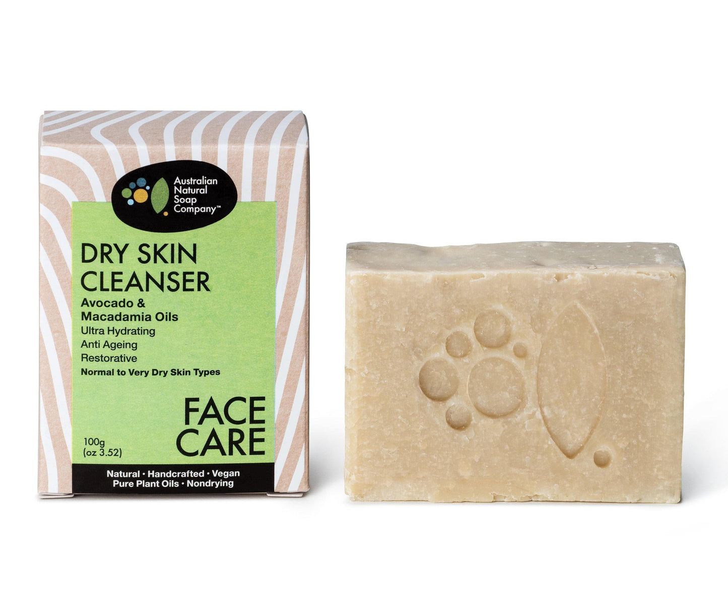 The Austalian Natural Soap Soap Company - Dry Skin Facial Cleanser 100g