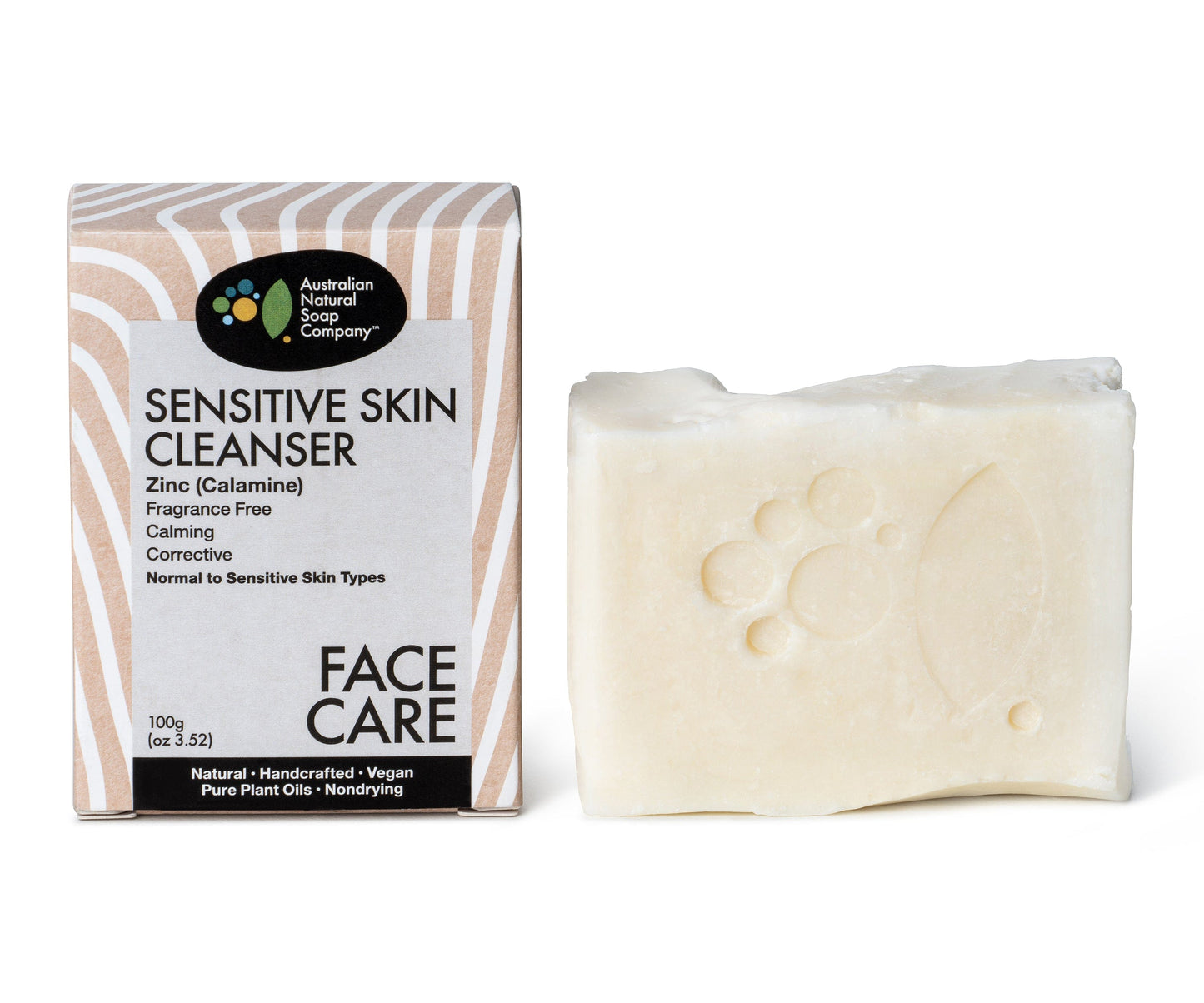 The Australian Natural Soap Comapny - Sensitive Skin Facial Cleanser  100g