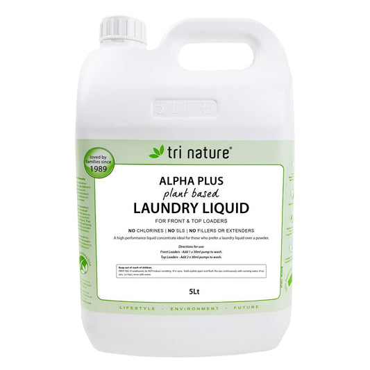 Tri Nature Alpha Plus Laundry Liquid  5 litre Bulk Bottle